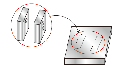 別体構造化によるゲージで穴精度向上の提案